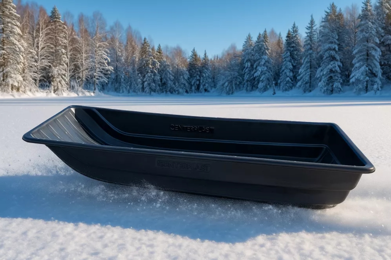 Сани-волокуши 2750 /высокие, с дышлом (ЦентрПласт)