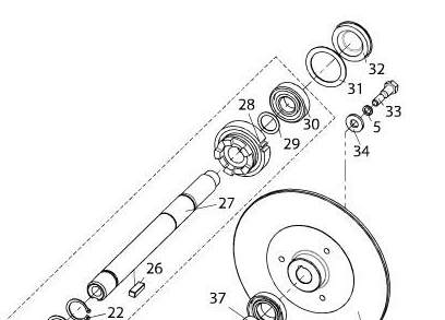 Упорная шайба П-К 104 вала