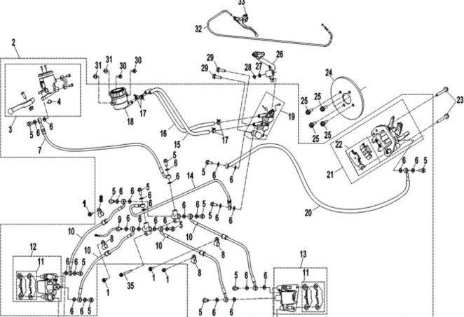 Цилиндр тормозной главный ATV /СМК 500/X6