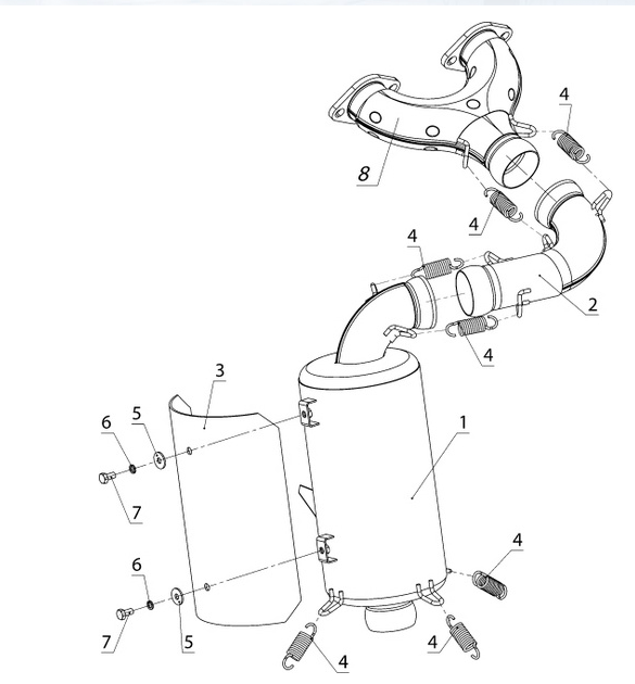 Глушитель /Буран Лидер RM