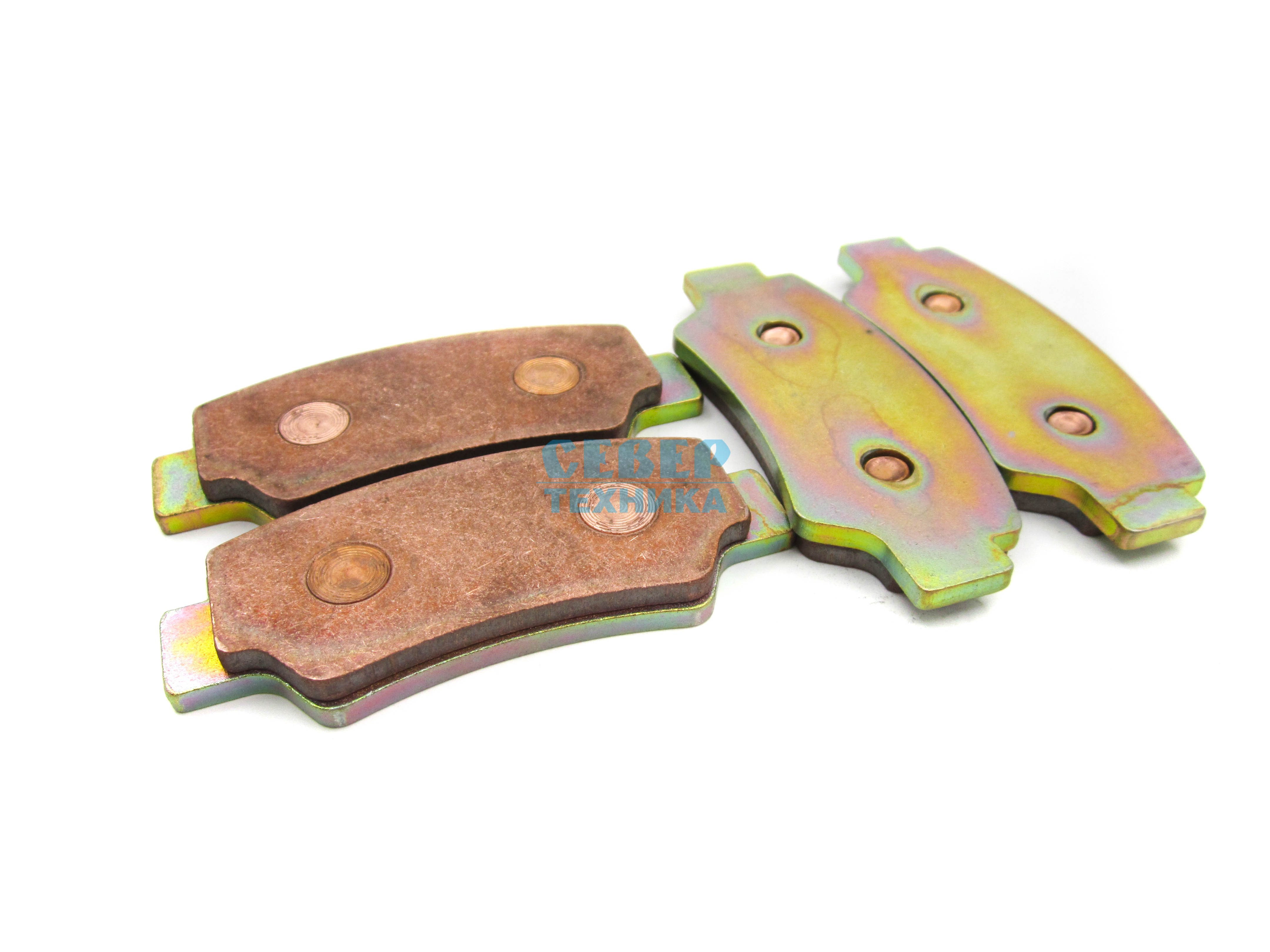 Колодки тормозные ATV зад. к-т /СФ X8, X10 (медь) Н.О.