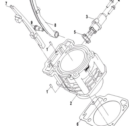 Прокладка цилиндра ATV /СФ 191R E02-3/X4/X5Н.О.