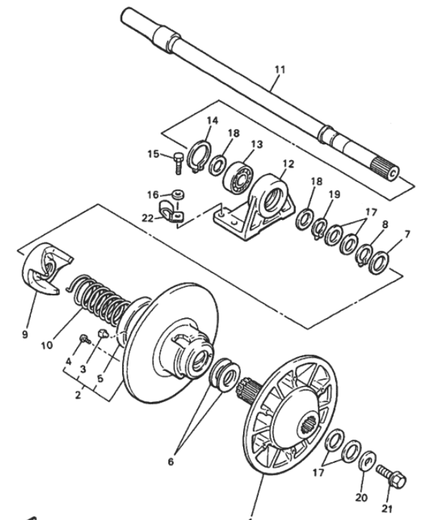 Болт /Yamaha VK 540 оригинал