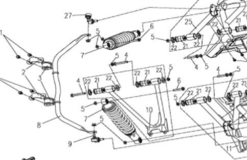 Кронштейн стабилизатора ATV/СФ 400L/500/X5/X6/X8