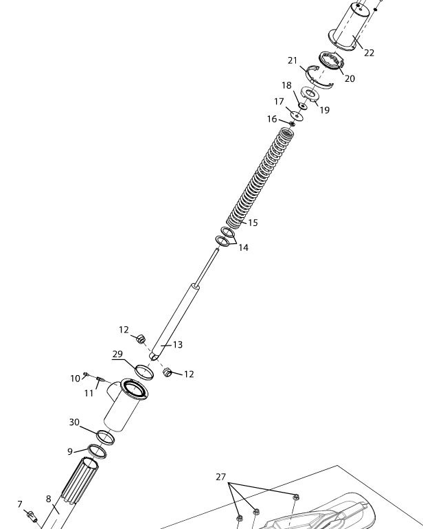 Пружина подвески переднего амортизатора /Тайга Патруль 550 SWT RM