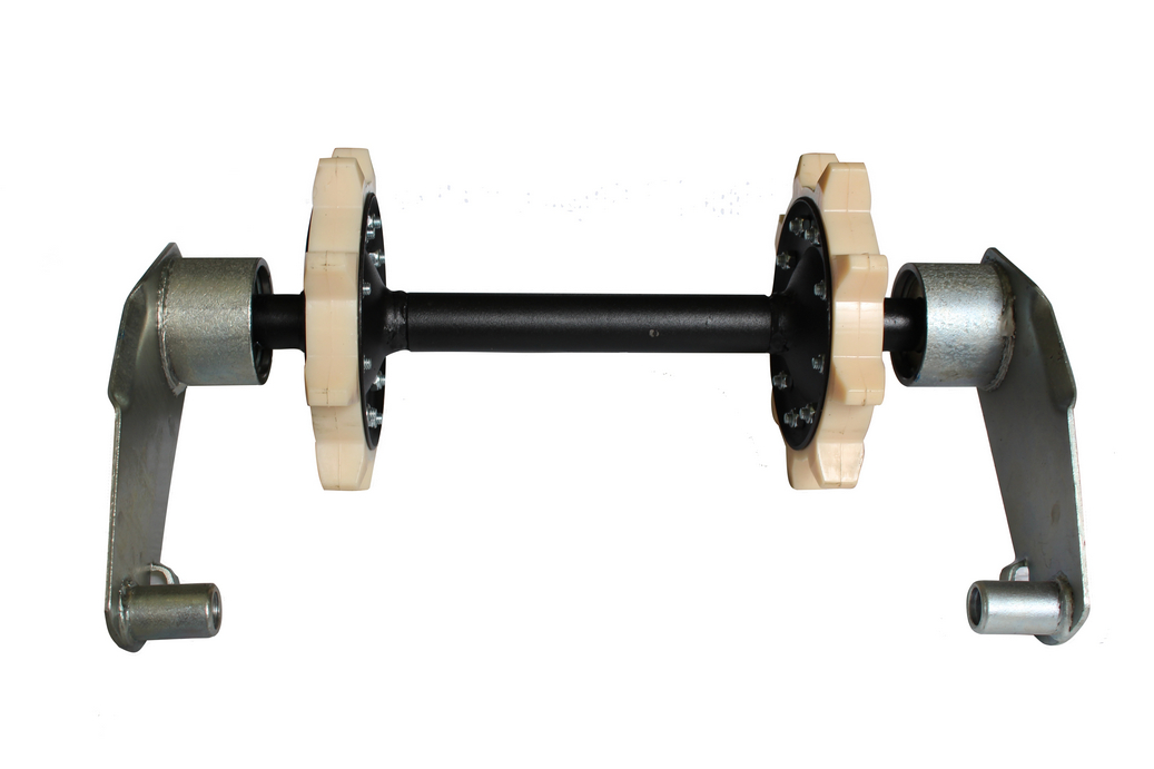 Вал ведомый в сборе /Буран (4 подшипника, толстая щека)