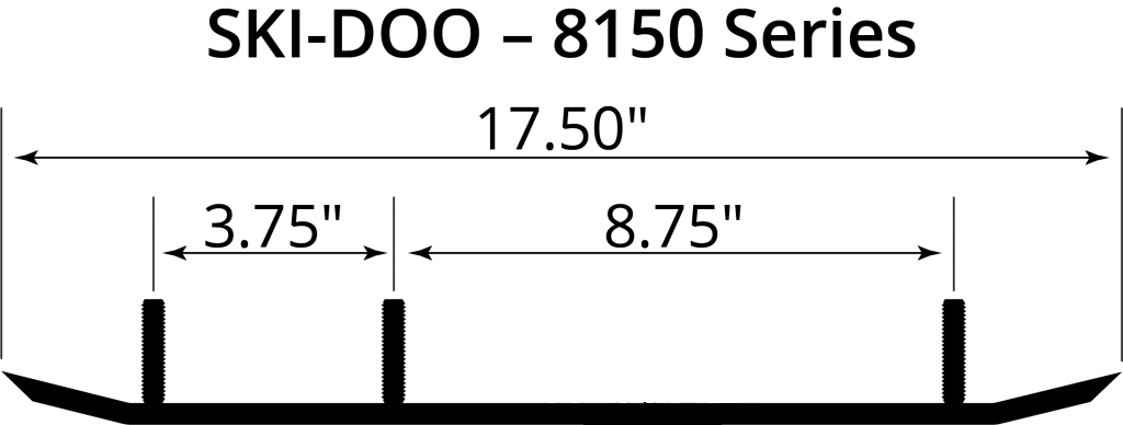 Конек лыжи "Woodys EXECUTIVE 8" (вставка) /Ski-Doo Formula/Mach/Summit (97-98гг)