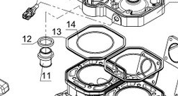 Кольцо уплотнительное (система охлаждения) /Тайга 551  RM
