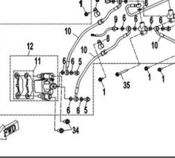 Суппорт тормозной правый передний ATV /СМК 500/X5/X6/X8 (ODM)