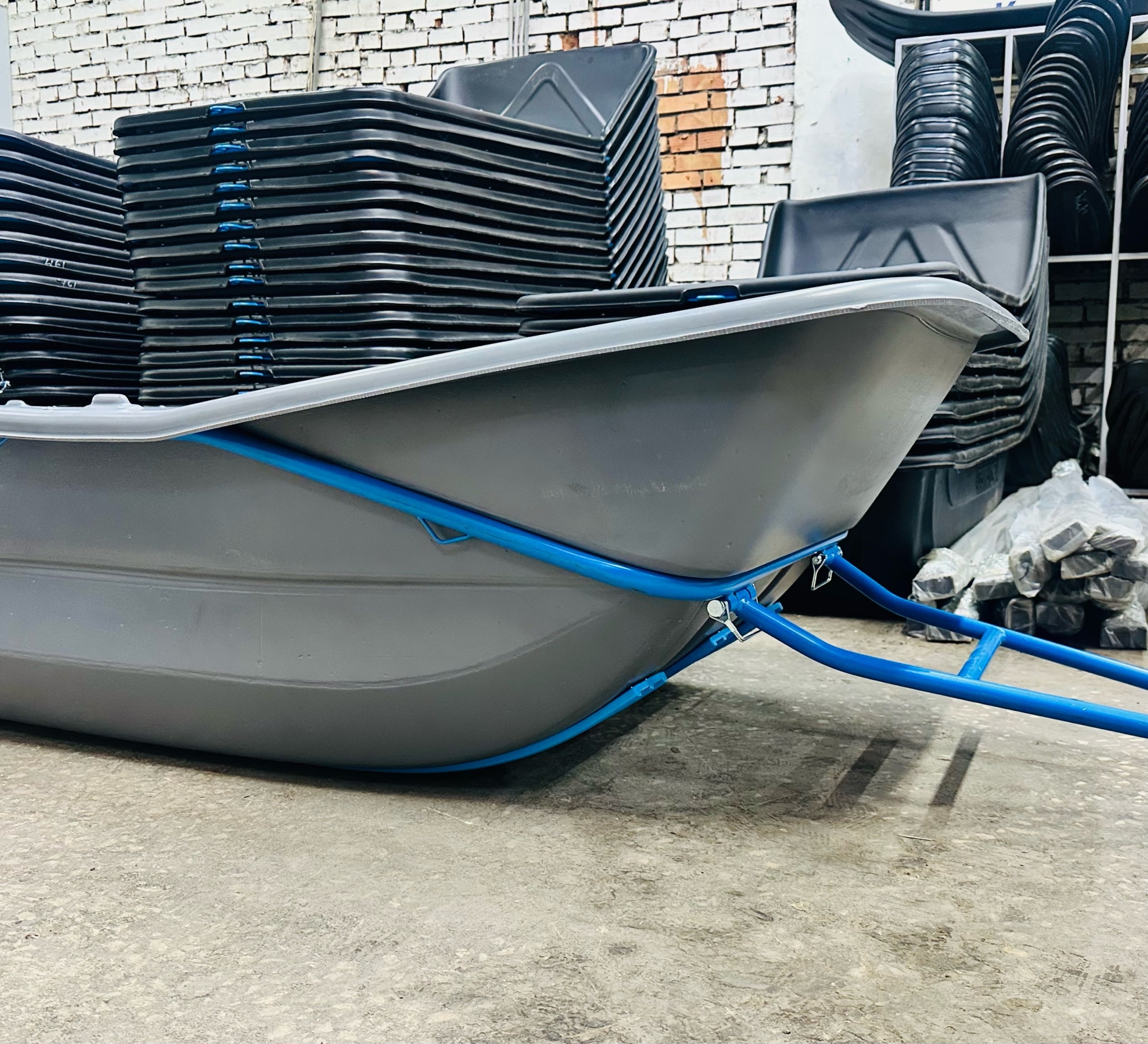 Сани-волокуши PRO 500 Бьюско 2200 /отбойник, дышло, накладки (ЦентрПласт)