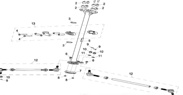 Вал рулевой ATV /СФ X8 EPS 2016 г