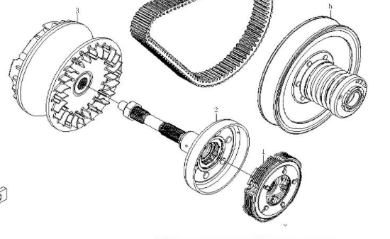 Сцепление центробежное в сборе HL ATV /СМК 500/X5/X6/Z6
