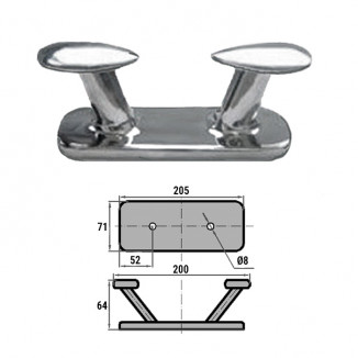 Кнехт двойной 200х63,5 SS S