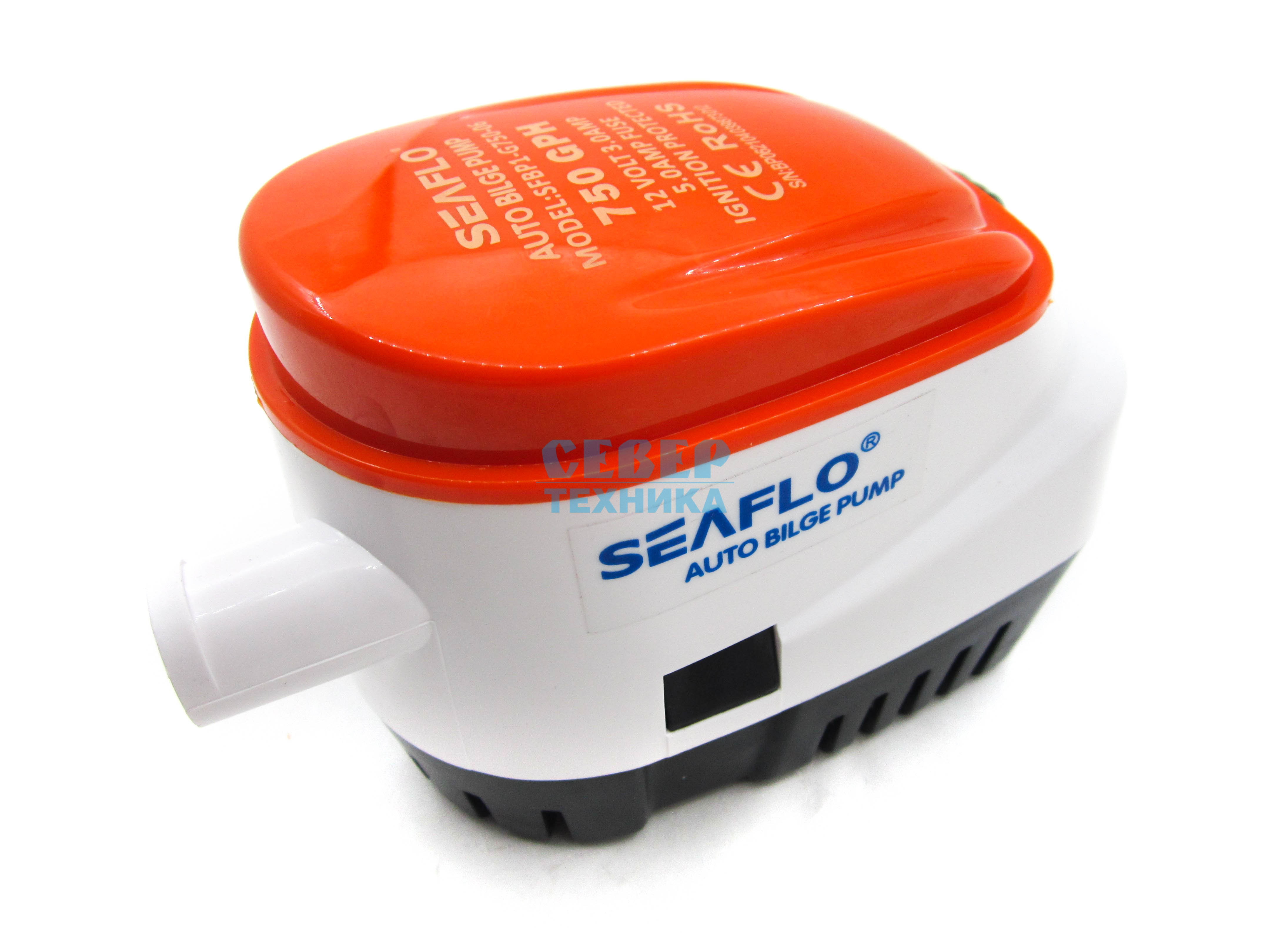 Насос осушительный SeaFlo 12B 750GPH auto