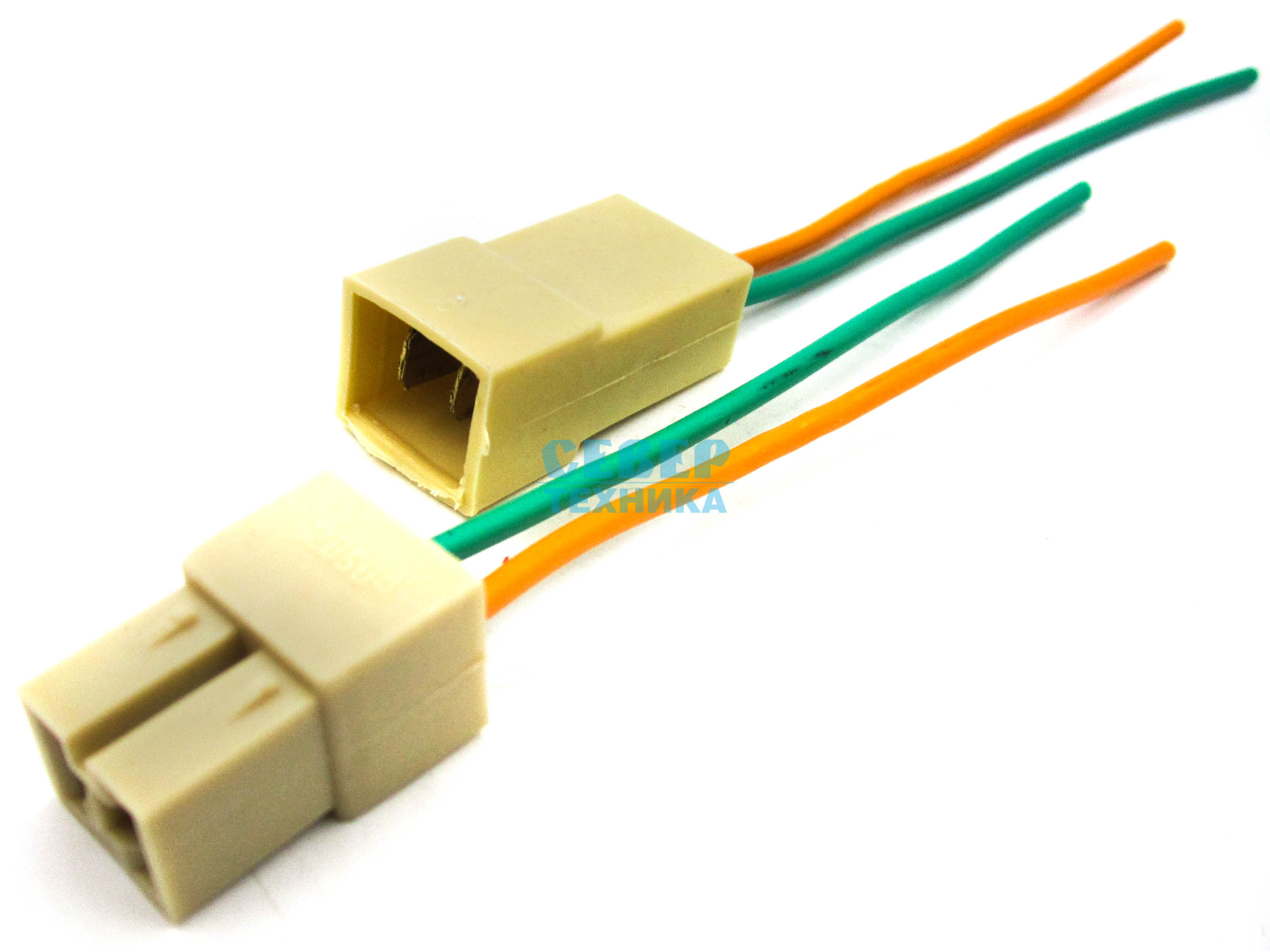 Разъём электр. 2-пр. (влаго/защ.) /CARGEN