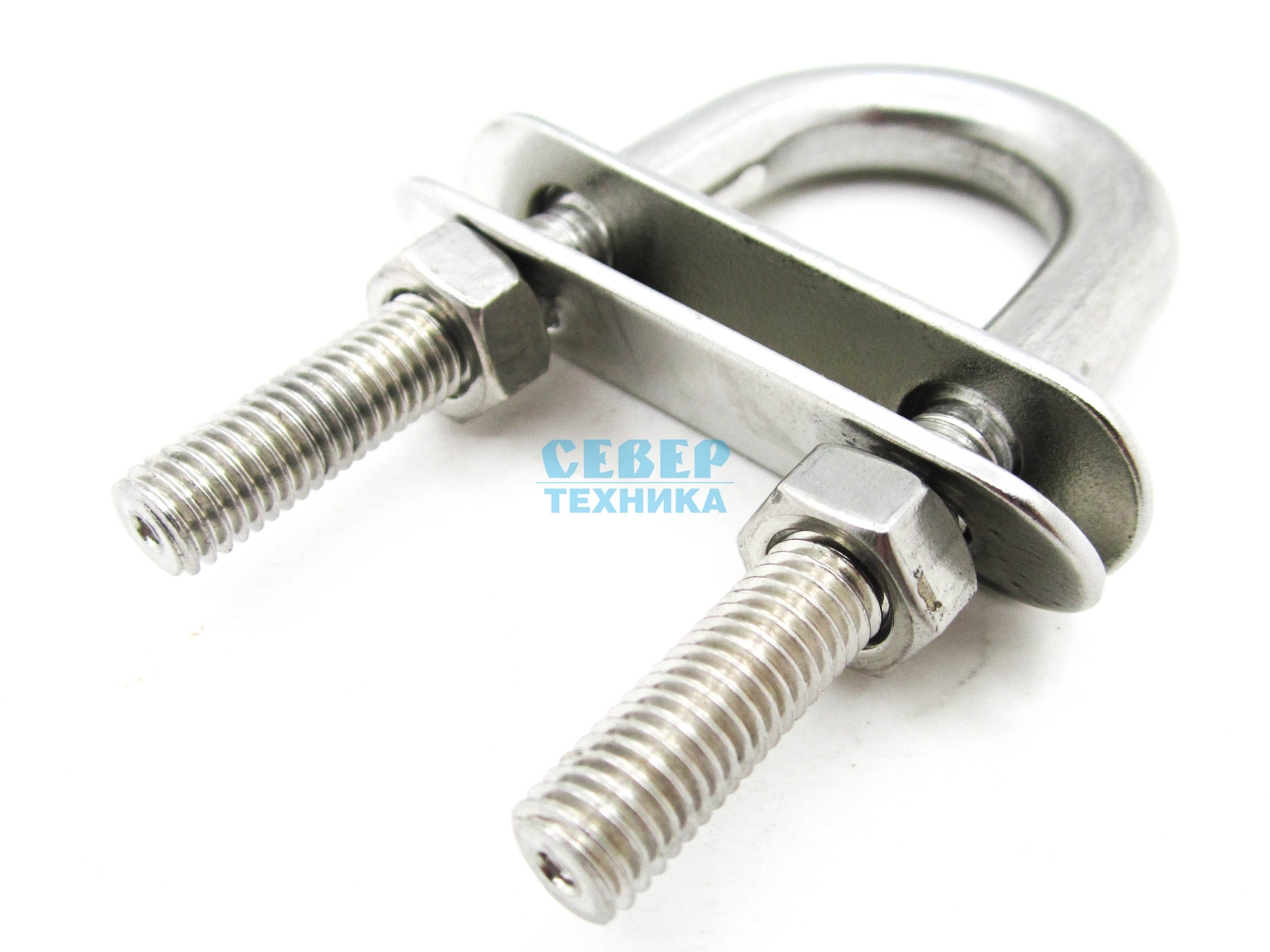 Рым-болт с двойной планкой 8х80 мм