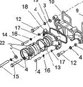 Муфта впускного коллектора 1-карб. /Тайга RM