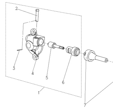 Шестерня ведомая (привод спидометра) /Буран RM