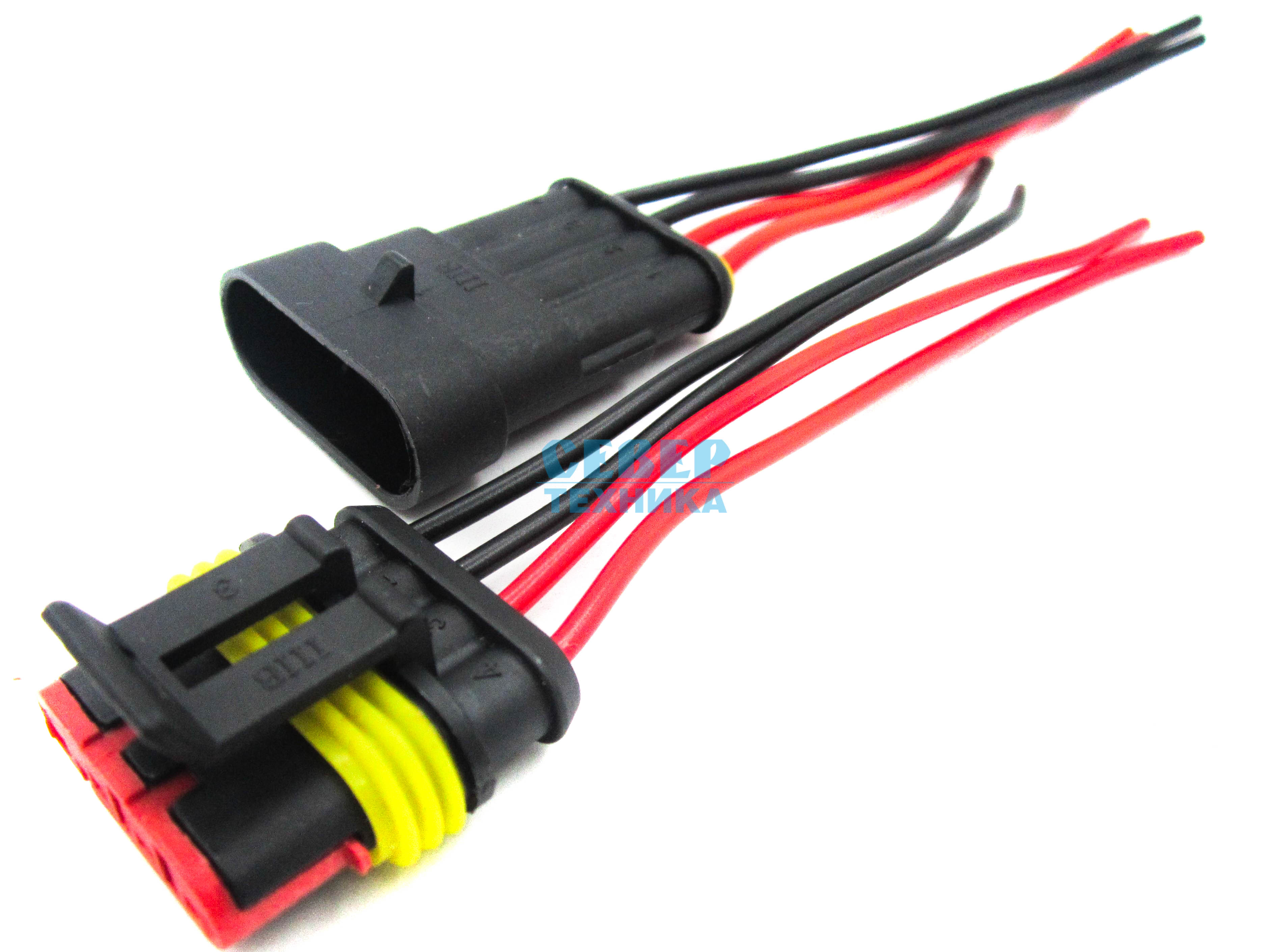 Разъём электр. 4-пр. (влаго/защ.) /Буран