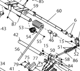Пружина подвески задняя левая длинная /Тайга Патруль 600, Skandic
