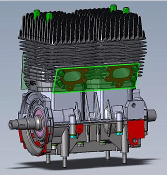 Блок двигателя ТАЙГА 550 RM