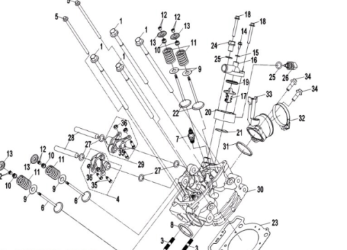 Прокладка головки цилиндра ATV /СМК 800/X8/400/500H.O. фото 2