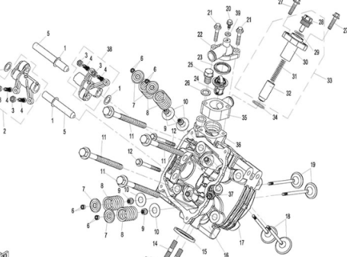 Натяжитель цепи ГРМ ATV /СМК Х8/Z8/U8/X8 H.O фото 3