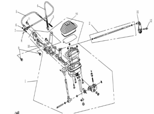 Рычаг механизма переключения ATV /СМК 500/X6/Z6/Z8 фото 3