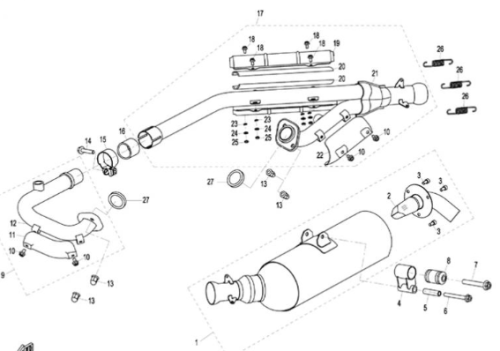 Кольцо глушителя ATV /СМК X8 фото 3