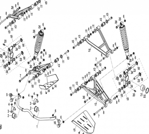 Заглушка сайлентблока ATV /СМК 500/A/2A/X4/X5/X6/X8/X10 фото 3