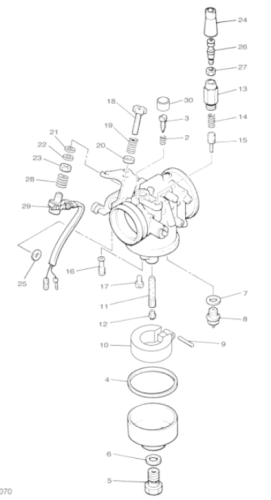 Клапан подачи топлива карбюратор /Yamaha VK540 фото 2