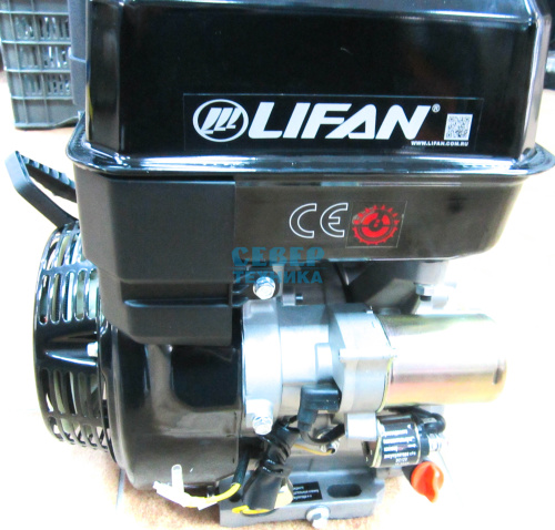 Двигатель LIFAN 20 л.с. 4Т, 25 мм, эл/стартер с кат./осв. 12В7А84ВТ фото 2