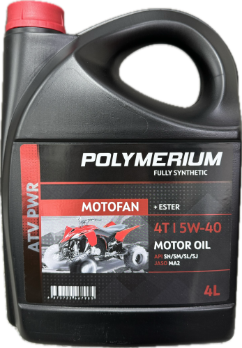 Масло POLYMERIUM MOTOFAN ATV PWR 5W-40 4Т (синтетика) 4л.