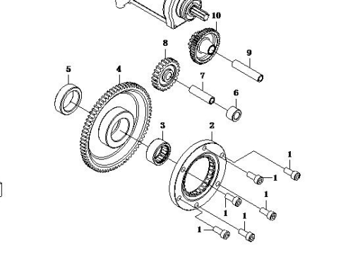 Муфта обгонная электр. стартера ATV /СМК 500/X4/X5/X6/X8 фото 3