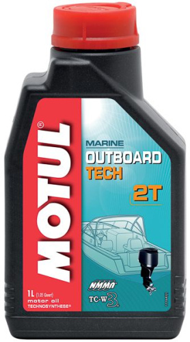 Масло MOTUL Outboard TECH 2Т (п/синтетика) 1л.